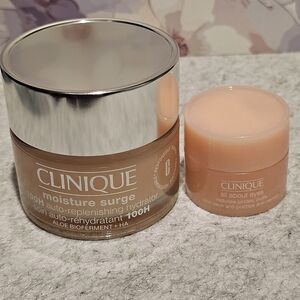 2pc Clinique Moisture Surge 100H Auto Hydrator 50ml & All about Eyes 5ml- NWOB